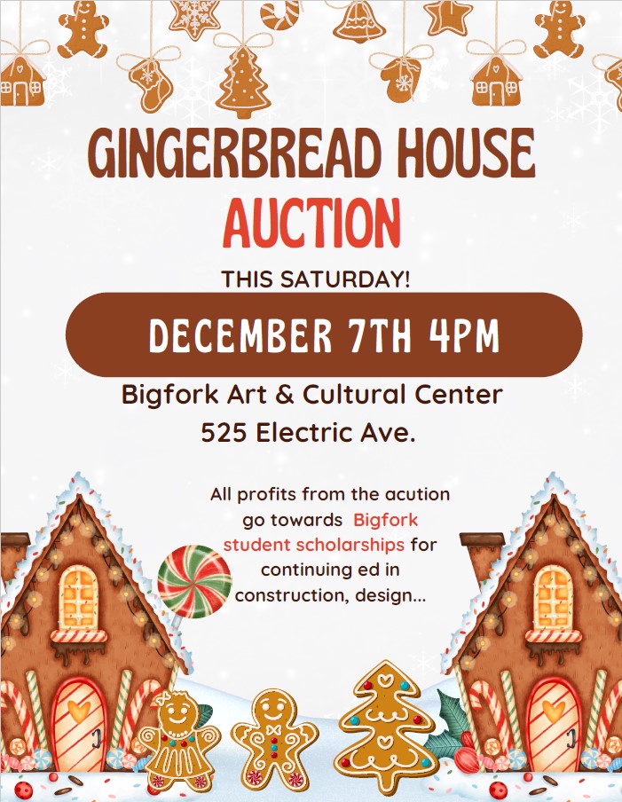 Gingerbread House Auction at Bigfork Art and Cultural Center