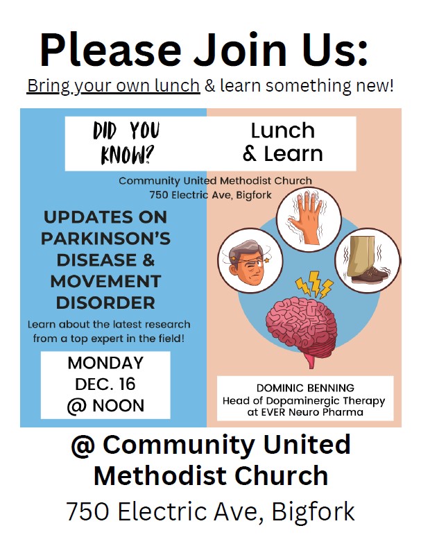 United Methodist Church discussion on Do you Know? Updates on Parkinson Disease