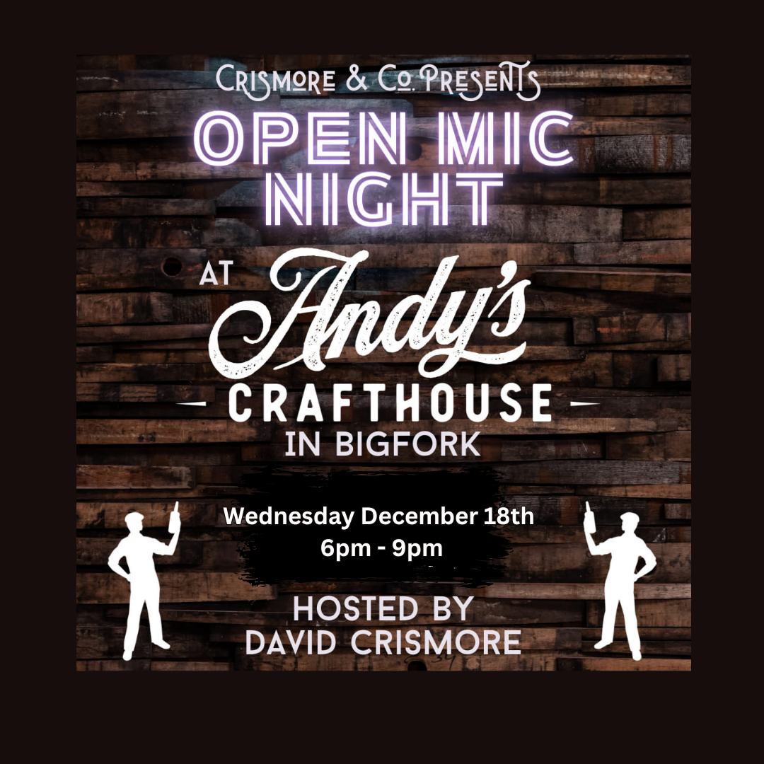 Open Mic Night at Andy's Crafthouse 12/18