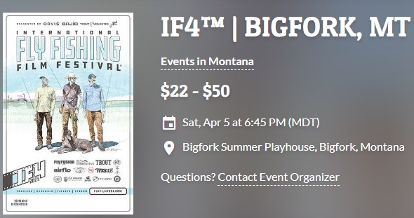 Bigfork Center for Performing Arts presents an International Fly Fishing Film Festival