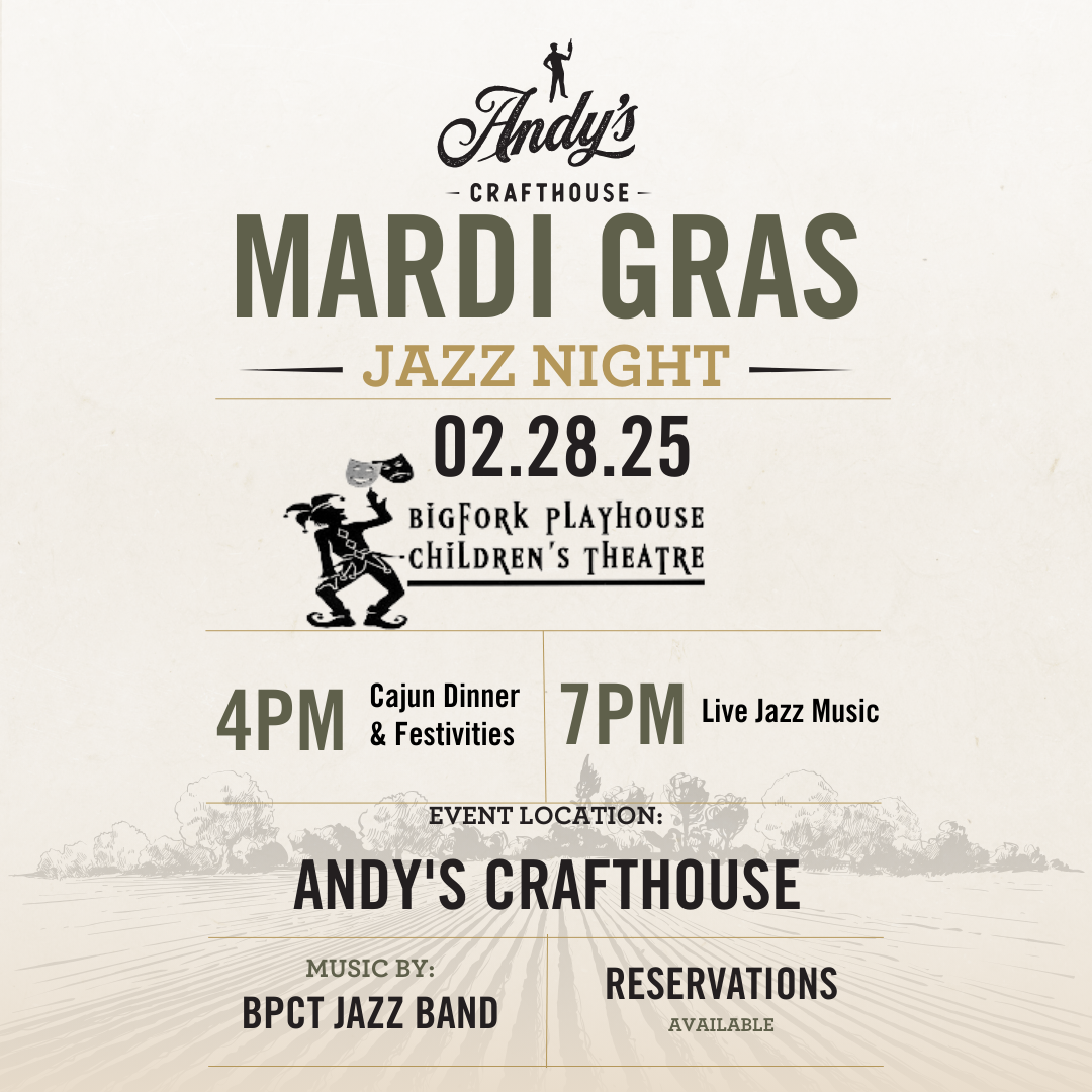 Mardi Gras Jazz Night at Andy's Crafthouse