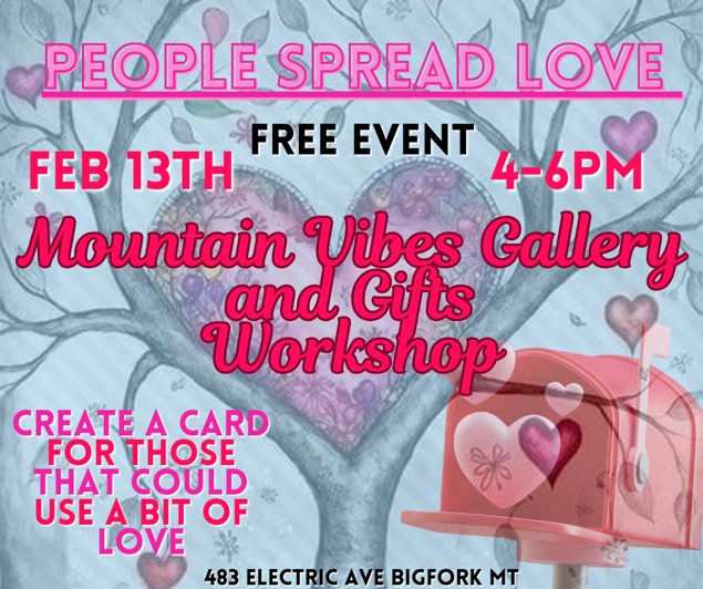 People Spread Love at Mountain Vibes Gallery