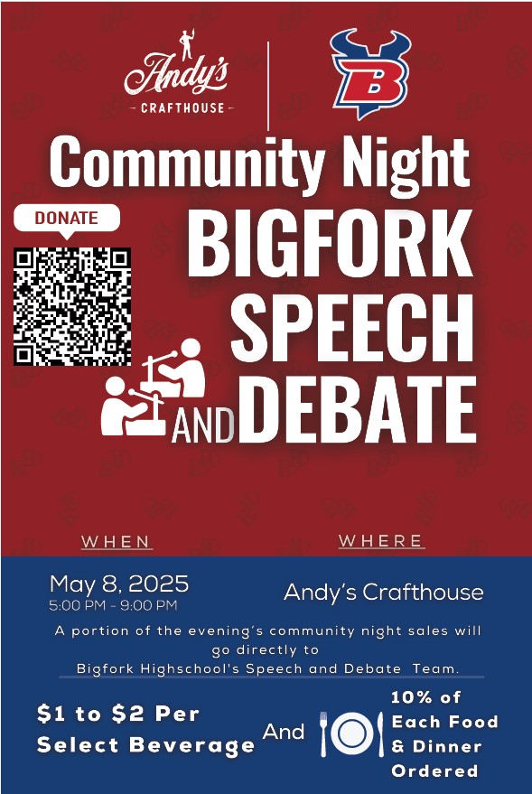 Bigfork Speech Debate Fundraiser at Andy's Crafthouse