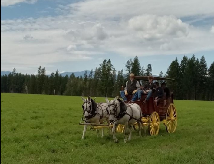 Bigfork Stagecoach Rides at Wrangler Springs Ranch Opening Day