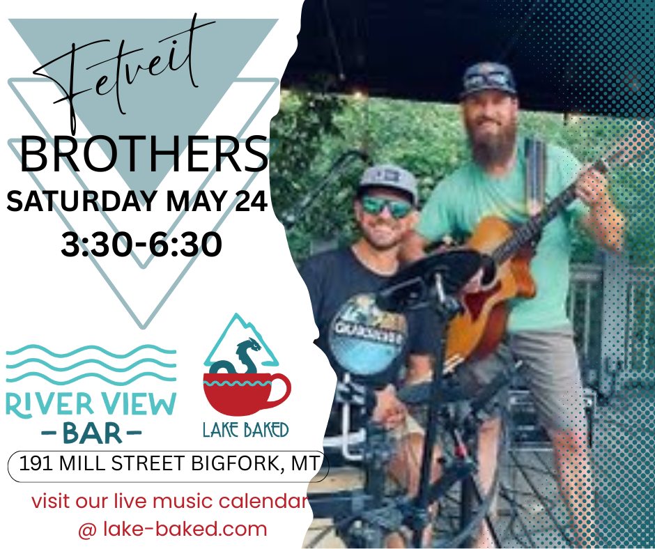 Fetveit Brothers LIVE at River View Bar Saturday 24th