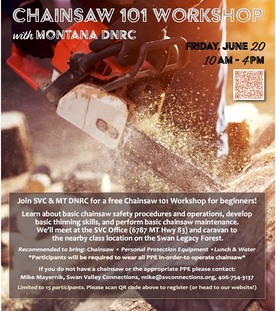 FREE Chainsaw Workshop at Swan Valley Connections