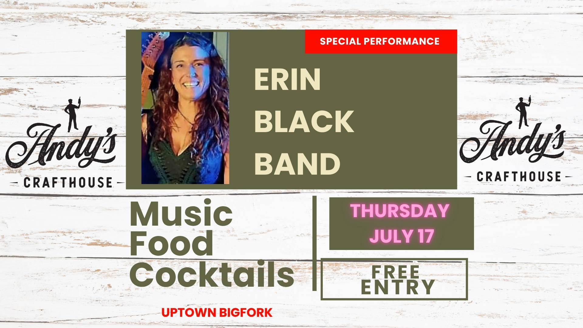 Erin Black LIVE at Andy's Crafthouse