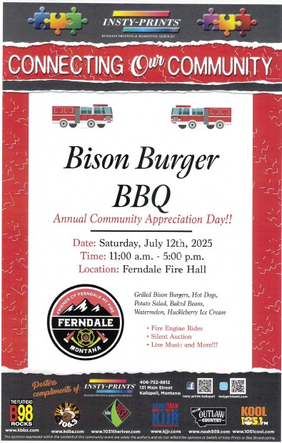 Ferndale Fire Dept Bison Burger BBQ