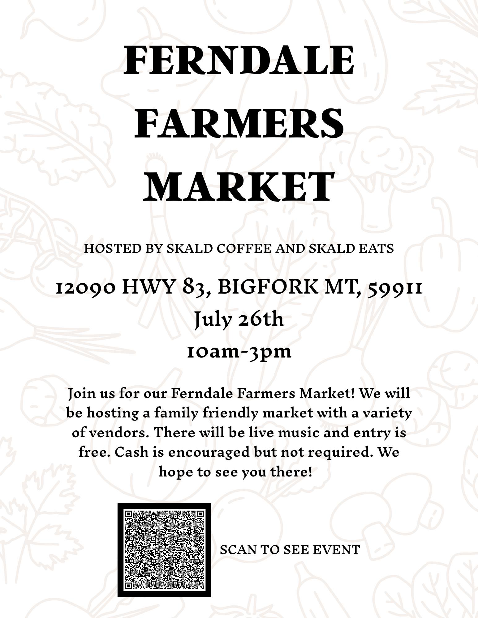 Ferndale Farmer's Market at Skald Coffee