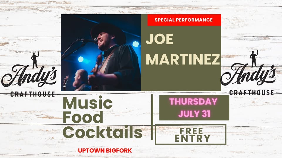 JOe Martinez LIVE at Andy's Crafthouse