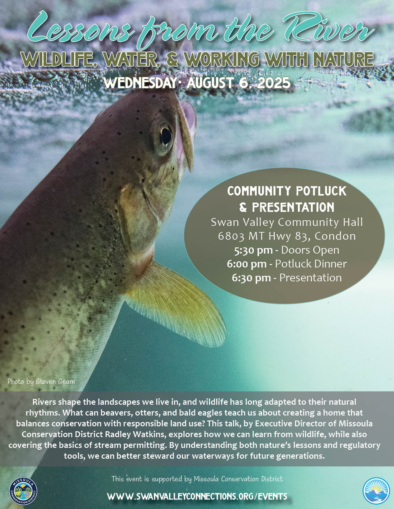 Lessons from the River Presentation at Swan Valley Community Hall
