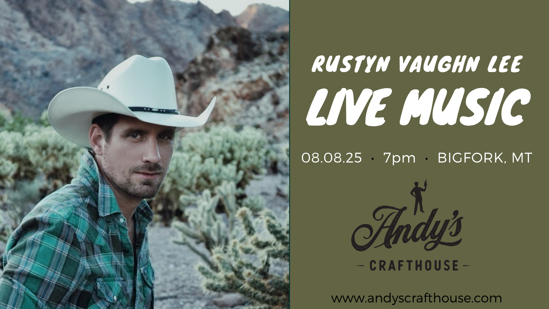 Rustyn Vaughn Lee LIVE at Andy's Crafthouse