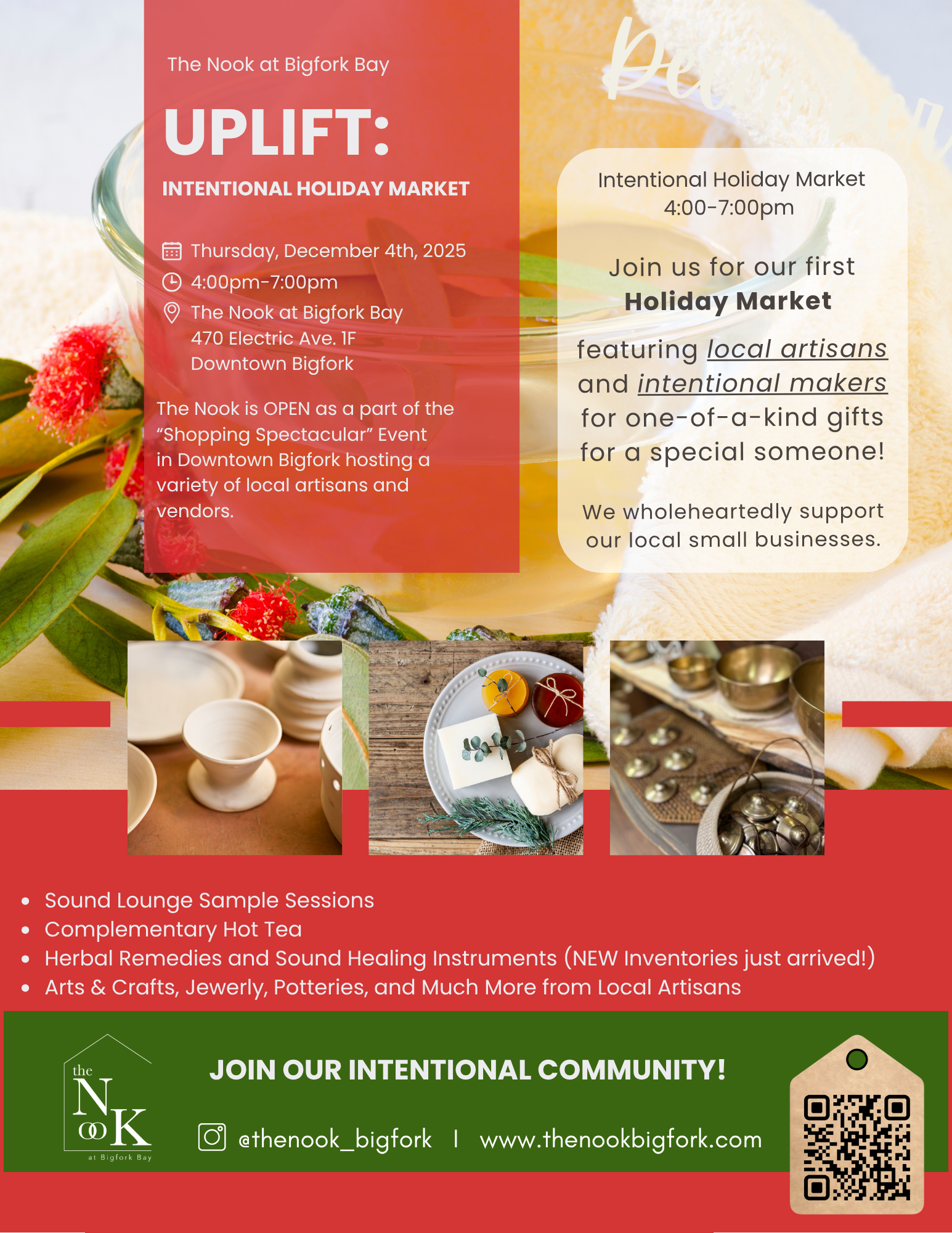 Uplift Intentional Market at The Nook at Bigfork Bay Shopping Spectacular