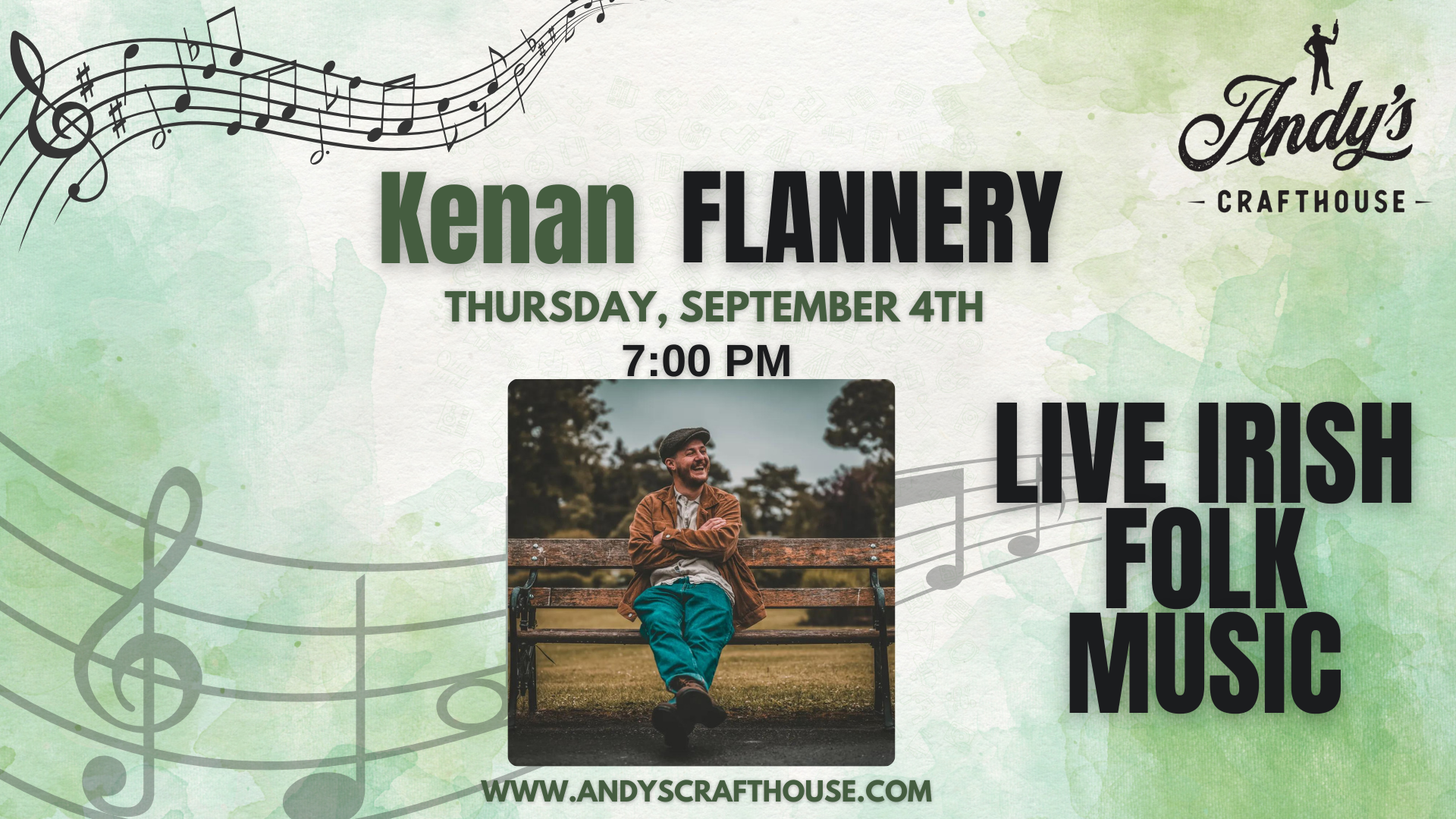 Kenan Flannery LIVE at Andy's Crafthouse
