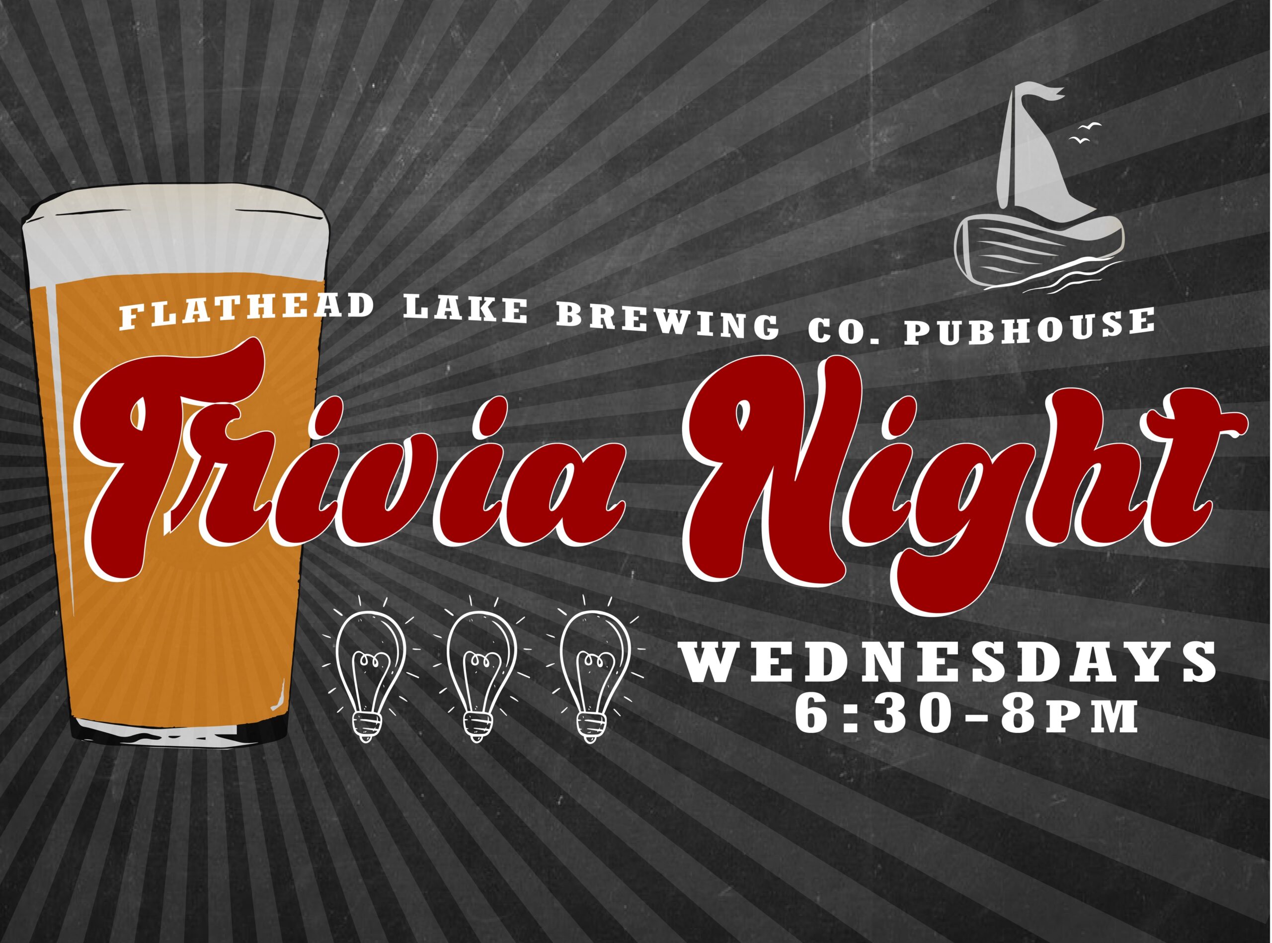 Flathead Lake Brewery Trivia Night every Wednesday starting Oct 1 2025