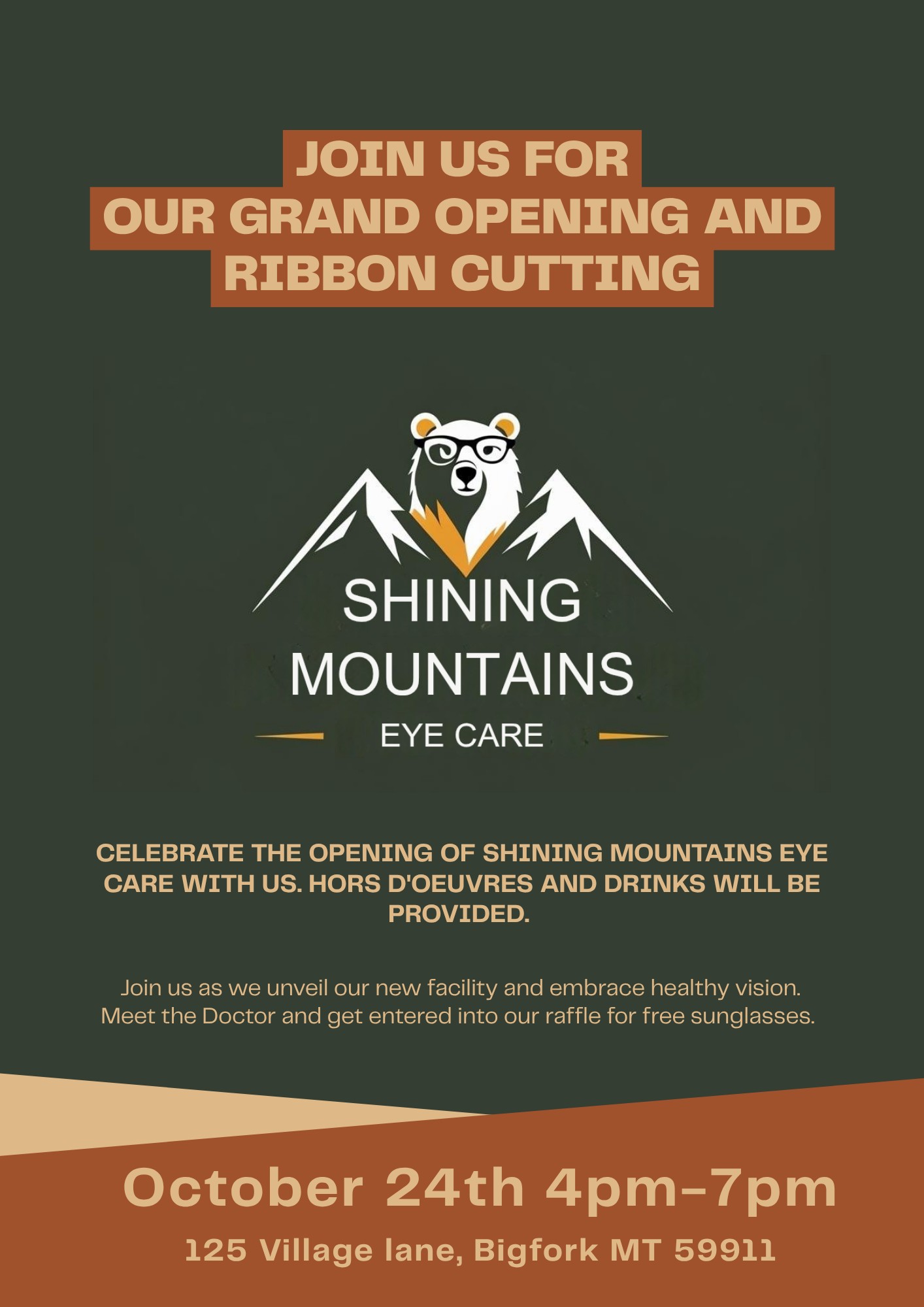 Ribbon Cutting at Shining Mountains Eye Care