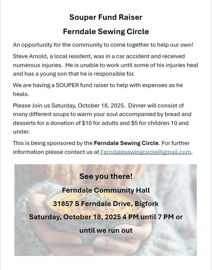 Souper Fundraiser at Ferndale Community Center