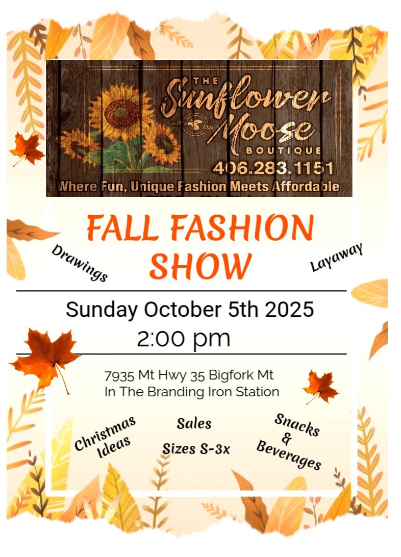 Sunflower Moose Fall Fashion Show