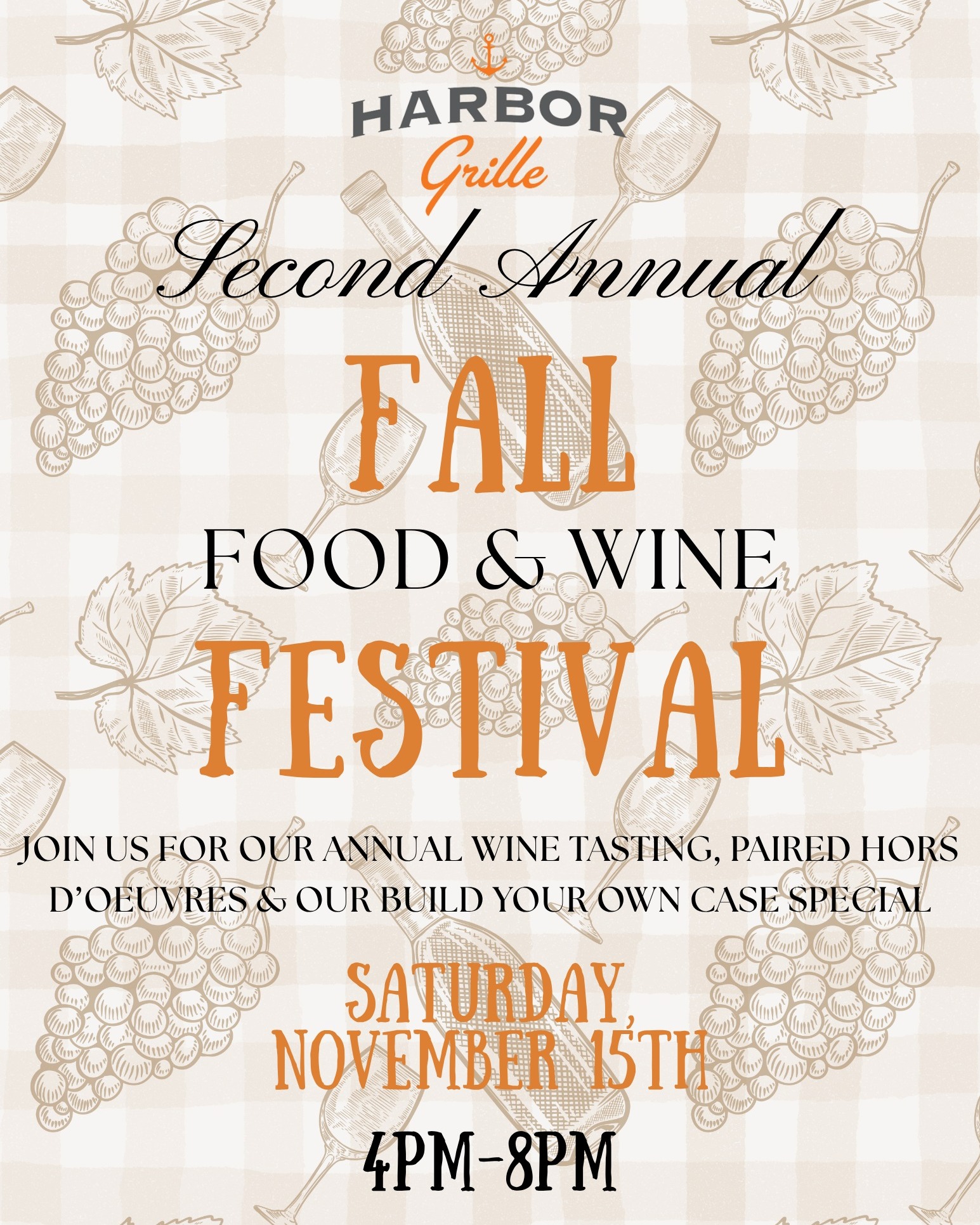 Fall Food and Wine Festival at Harbor Grille