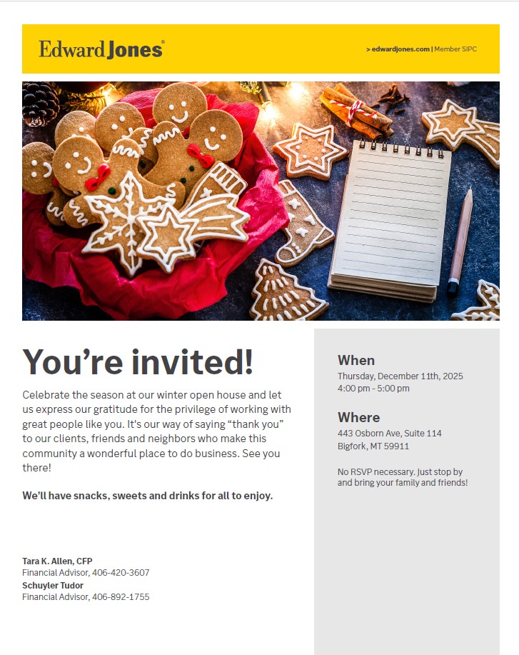 Winter Open House at Edward Jones Tara Allen