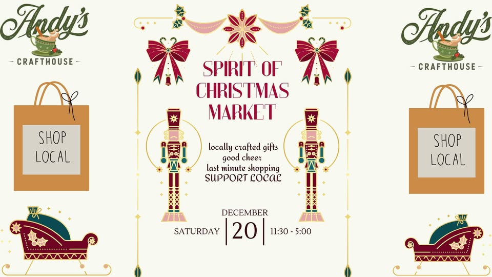 Spirit of Christmas Market Andys Crafthouse