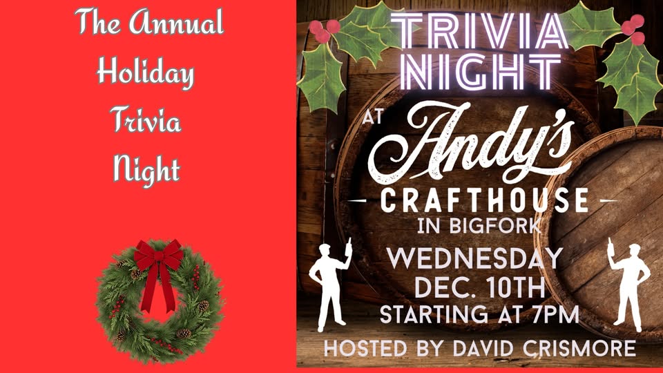 Annual Holiday Trivia Night at Andy's Crafthouse
