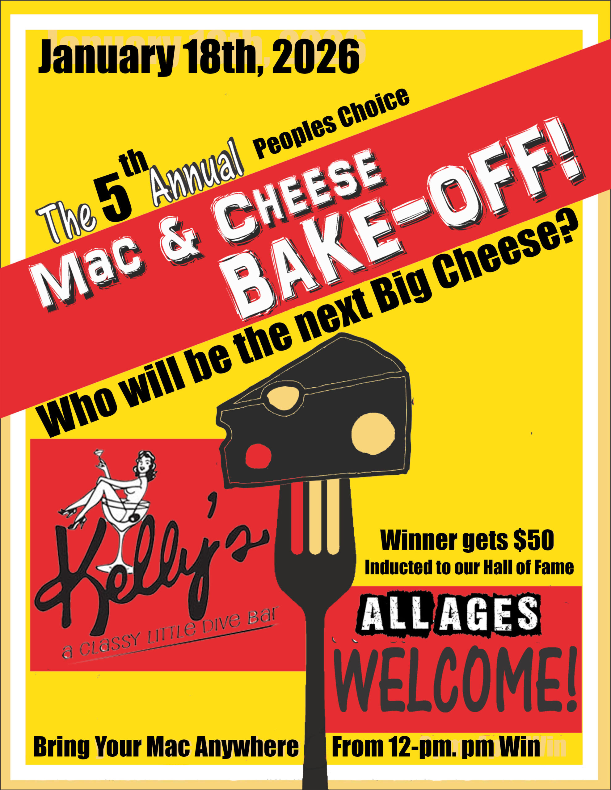 Mac N Cheese Bake Off at Kelly's Casino