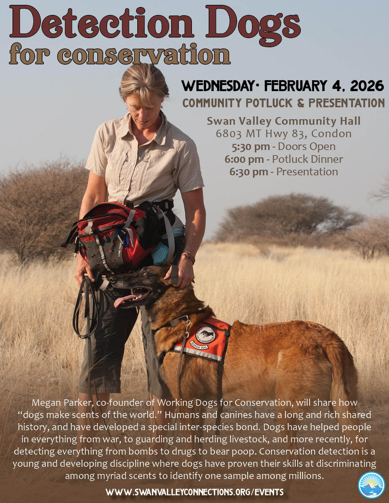 Potluck Dinner and Presentation at Swan Valley Community Hall Condon