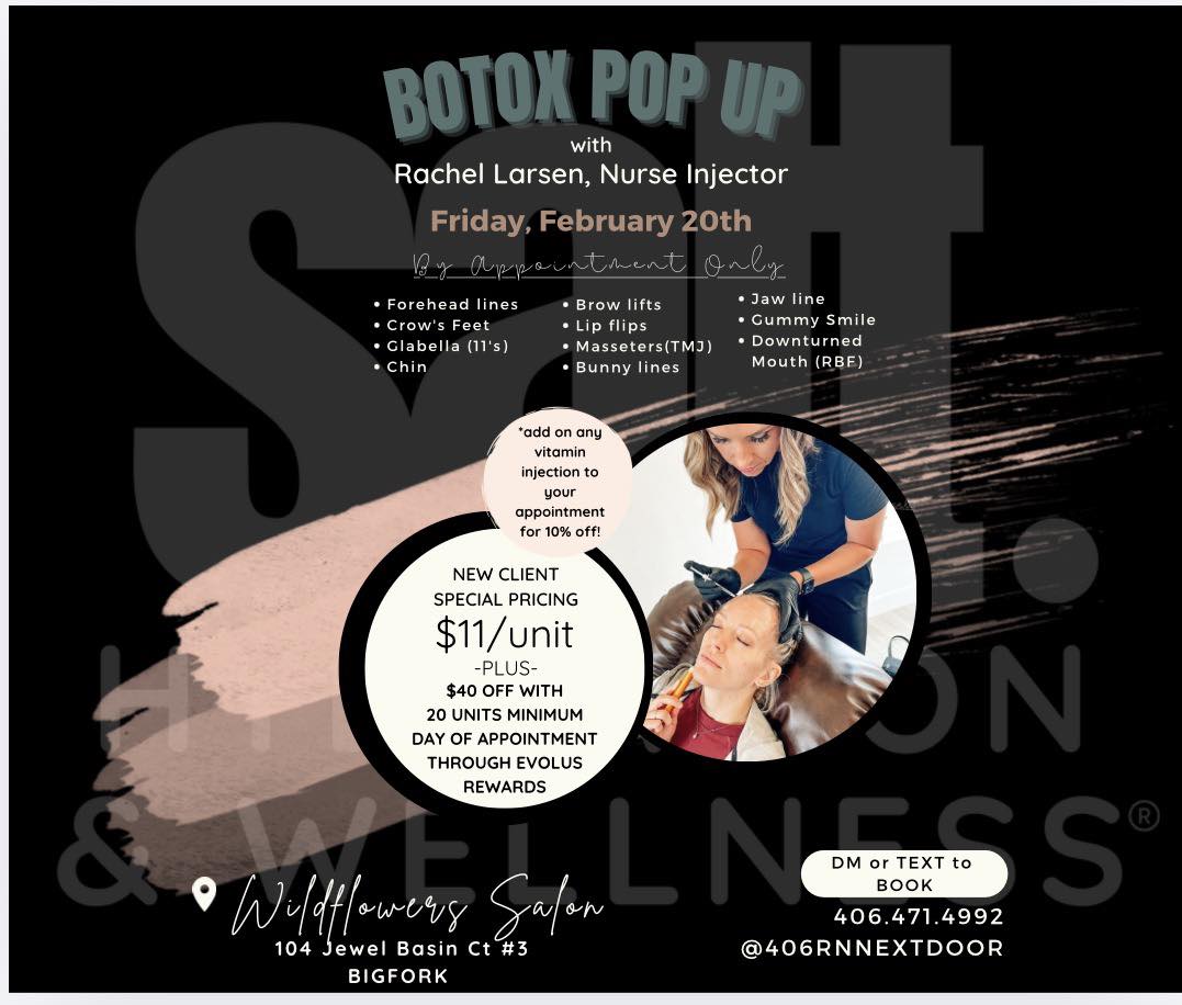 Botox Pop Up at Wildflowers Salon