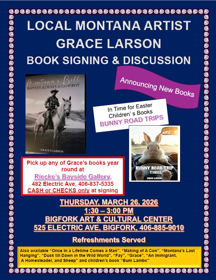 Grace Larson book signing at Bigfork Art and Cultural Center