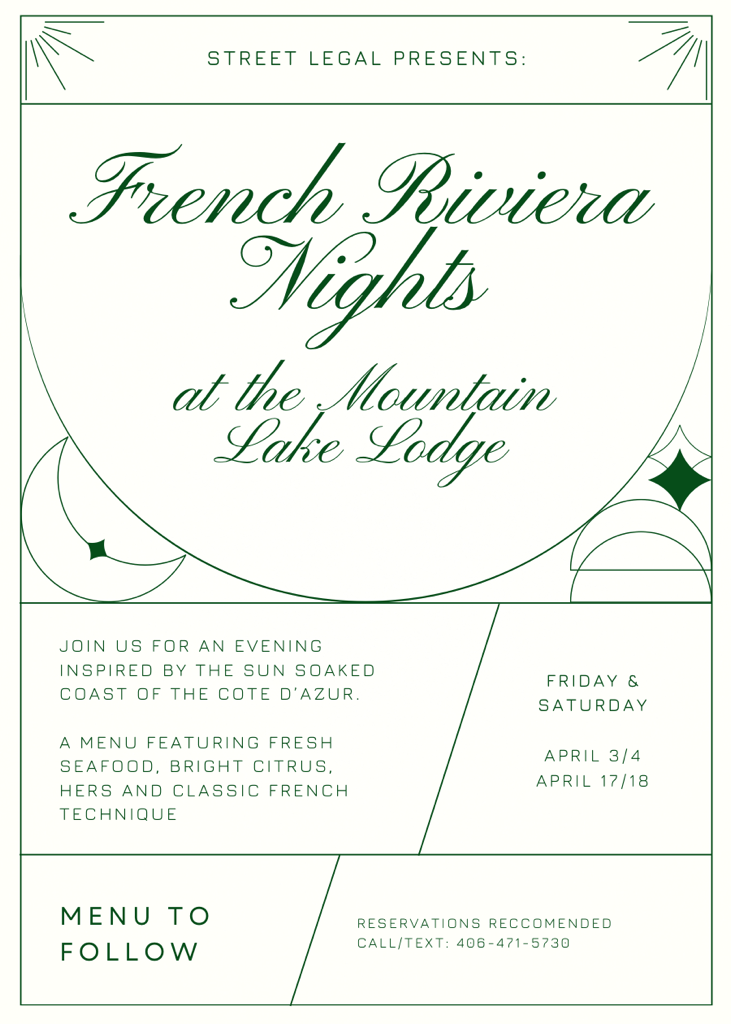 French Riviera Nights at Mountain Lake Lodge