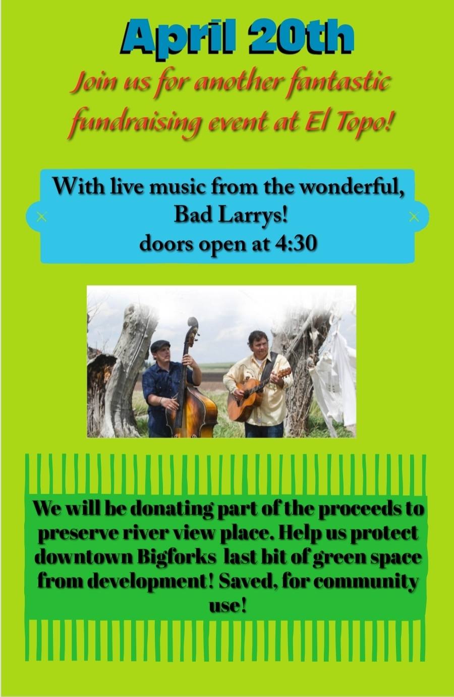 Fundraiser at El Topo for Community for Better Bigfork