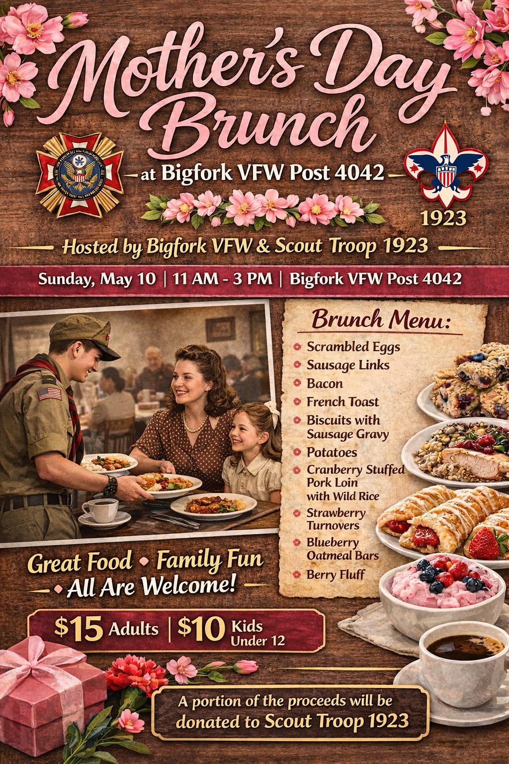 Mother's Day Brunch at Bigfork VFW