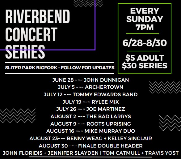 2026 Line Up Riverbend Concerts