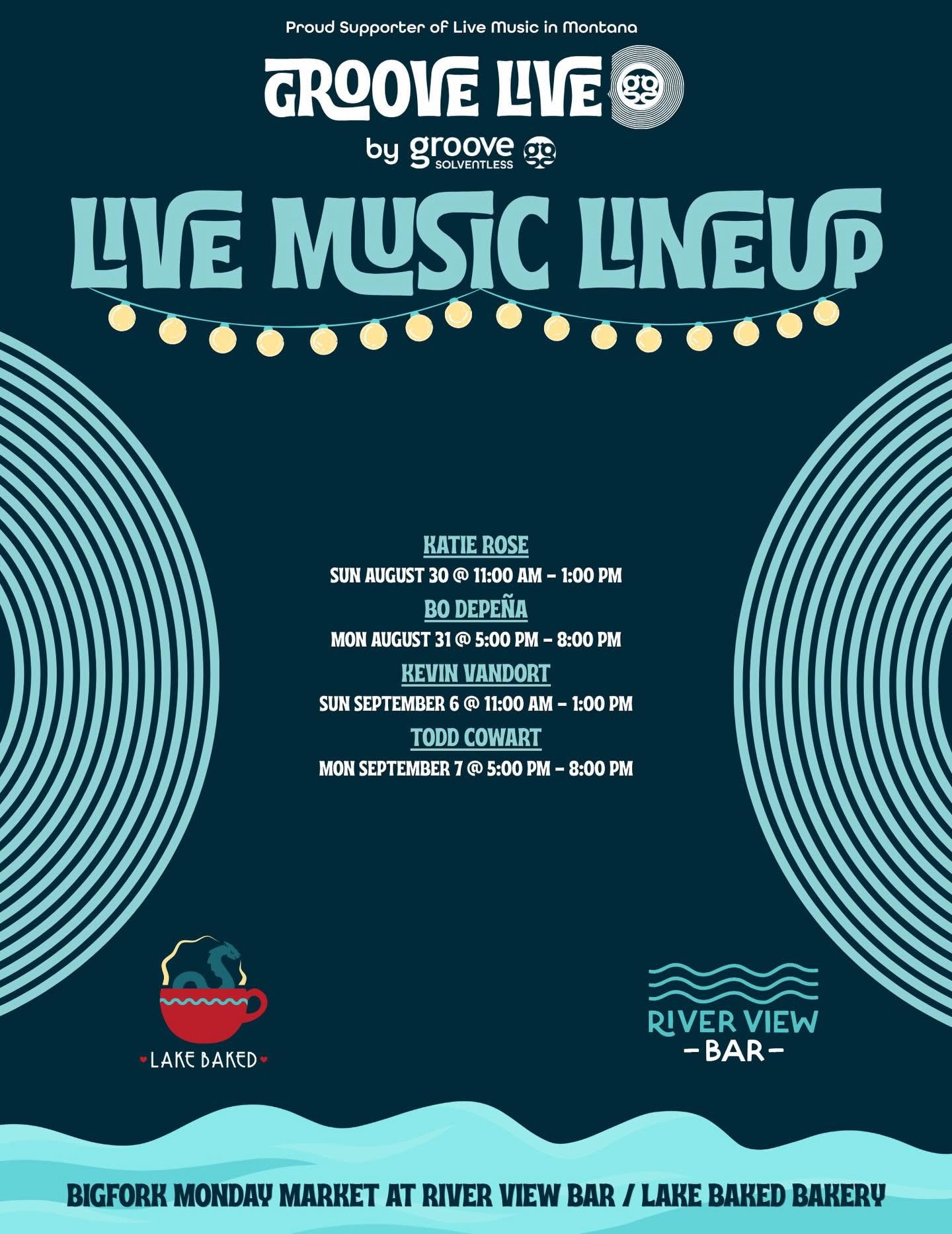 River View Music Lineup Late August