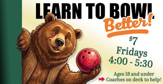 learn to bowl better at grizzly lanes kids 18 and under