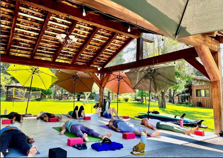 Outdoor Yoga at the Nest on Swan River