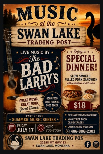 the bad larrys at swan lake trading post