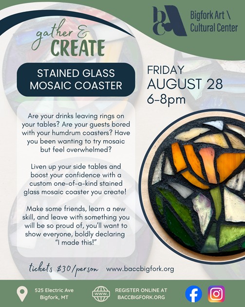 coaster workshop at the bigfork art and cultural center
