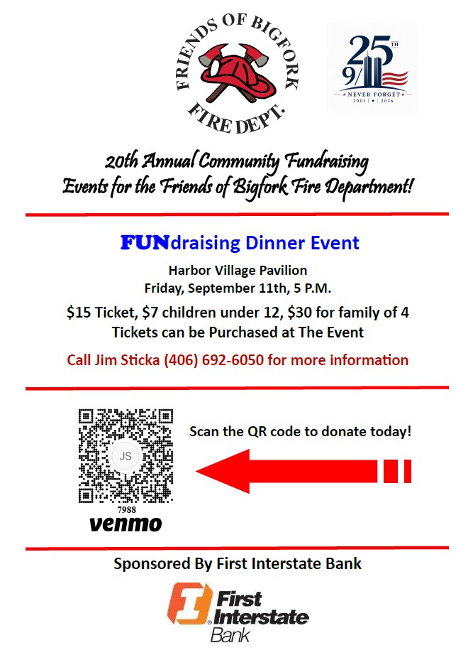 friends of bigfork fire department fundraiser
