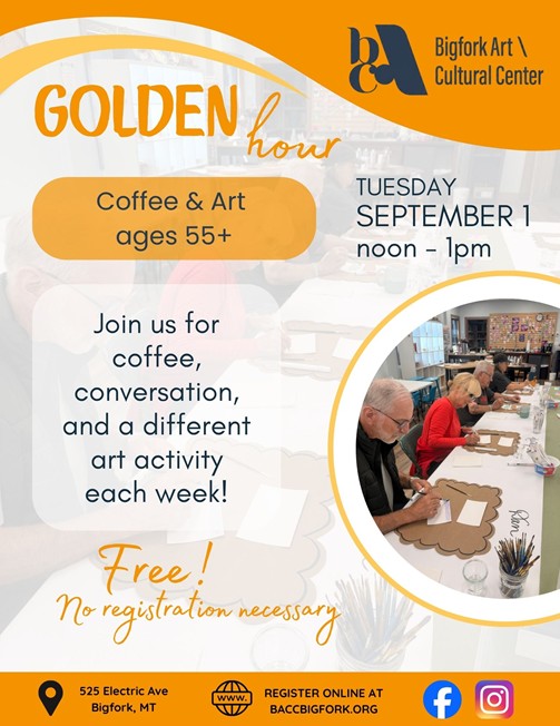 golden hour coffee and art at the bigfork art and cultural center