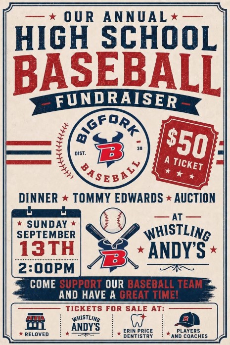 high school baseball fundraiser