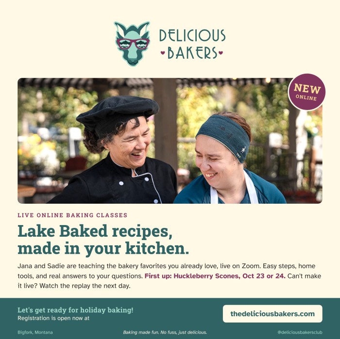lake baked online classes